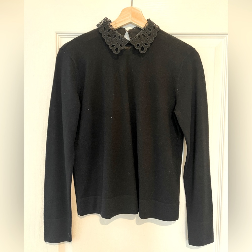 Club Monaco Floral Collar Sweater